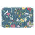 Set de table rectangulaire imprimé fleurs - lot de 4 (bleu / multicolore)