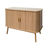 Buffet arrondi, 2 portes coulissantes (naturel)