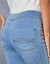 Corsaire fuselé ultra stretch, maille effet jean (bleached)