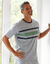 T-shirt pyjama rayures manches courtes (gris chiné)