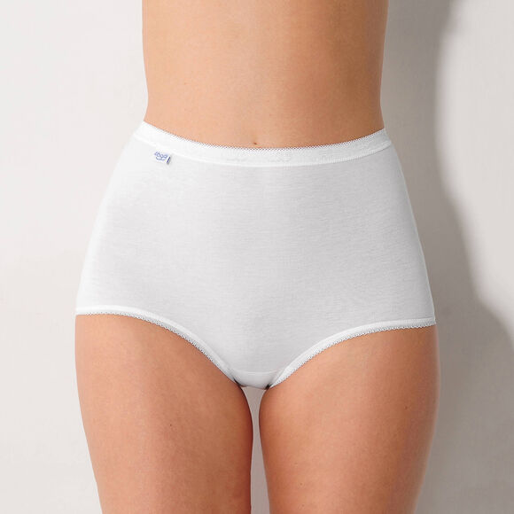 Culotte maxi Basic+, lot de 3 achetées +1 GRATUITE (1) (blanc)