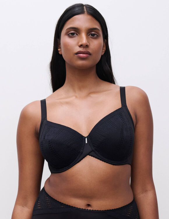 Soutien-gorge en dentelle "Easy Support" de Chantelle®, avec armatures. (noir)