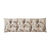 Long coussin de sol imprimé feuillage (sable)