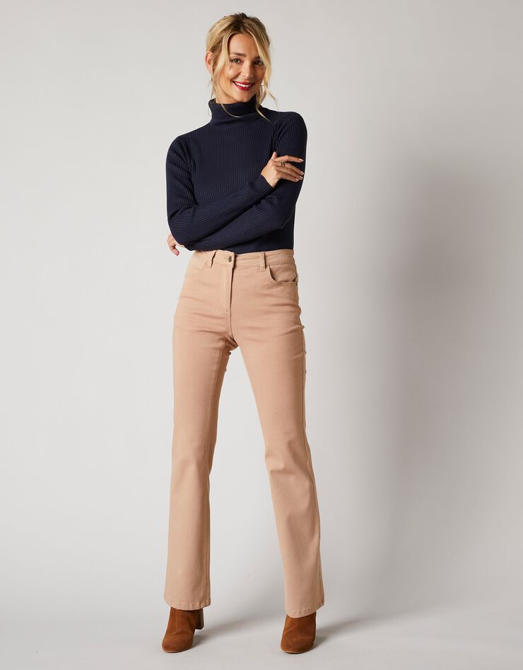 Pantalon bootcut, twill stretch (taupe) Pantalon bootcut, twill stretch (taupe)