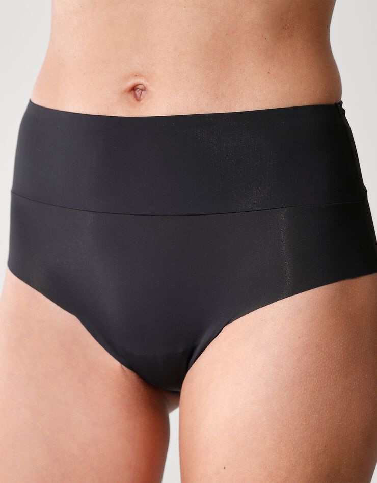 Culotte taille haute grand confort invisible - Lot de 2 (noir) Culotte taille haute grand confort invisible - Lot de 2 (noir)