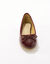 Ballerines plates vernies à noeud (bordeaux)