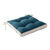Galette de chaise bicolore - lot de 2 (bleu prusse)