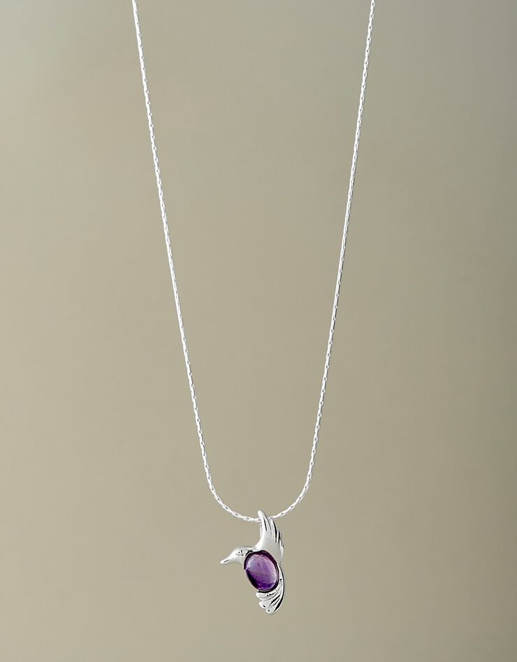 Pendentif améthyste et argent Colibri (améthyste) Pendentif améthyste et argent Colibri (améthyste)