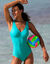 Maillot de bain 1 pièce uni Spécial grand buste Solaro (vert)