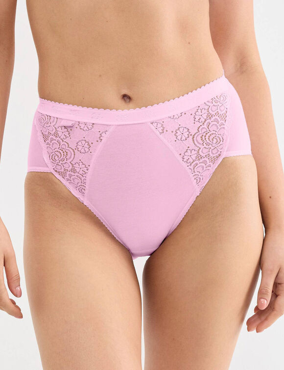 Culotte midi Chic, lot de 3 achet&eacute;es + 1 GRATUITE (1) (rose)