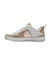 Baskets plateforme à lacets (blanc / beige)