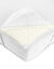 Housse extensible et élastiquée pour surmatelas (blanc)