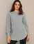 Pull-tunique maille fantaisie  (gris chin&eacute;)