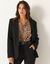 Veste blazer fluide, manches longues (noir)