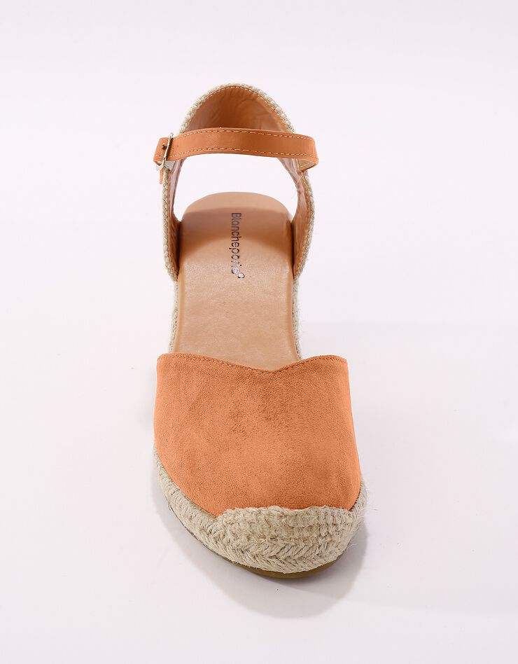 Sandales espadrilles compensées (caramel)