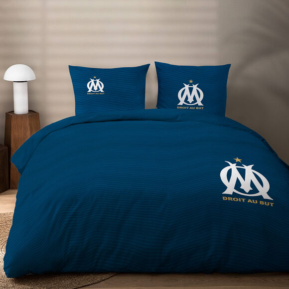 Parure de lit OM® - coton (marine)
