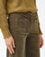 Pantalon coupe large taille haute, grande stature (kaki)