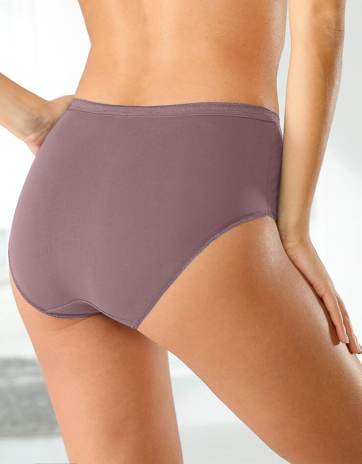 Culotte maxi basique - lot de 3 (corail + bleu + mauve)