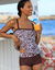 Boxer de bain modulable imprimé zèbre (chocolat)