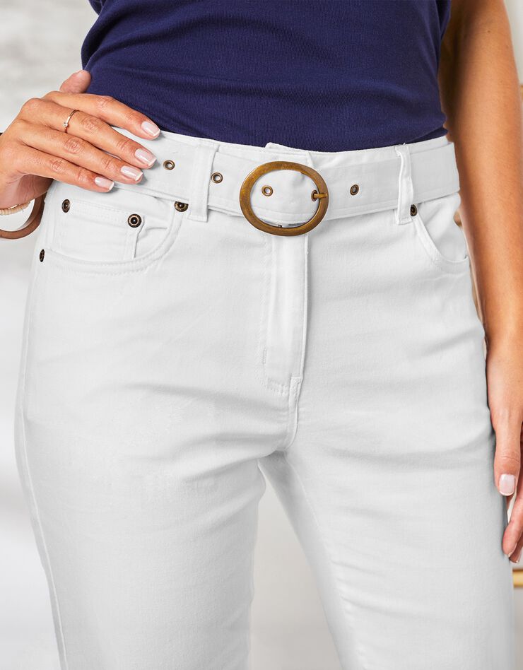 Pantalon droit spécial petites (blanc) Pantalon droit spécial petites (blanc)