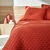 Couvre-lit matelassé - microfibre (terracotta)