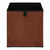 Cube de rangement pliable, velours côtelé (terracotta)