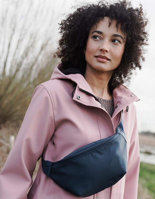Sac banane imperméable en polyamide recyclé(**) (bleu marine)