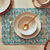 Set de table matelass&eacute; r&eacute;versible - lot de 2 (vert)