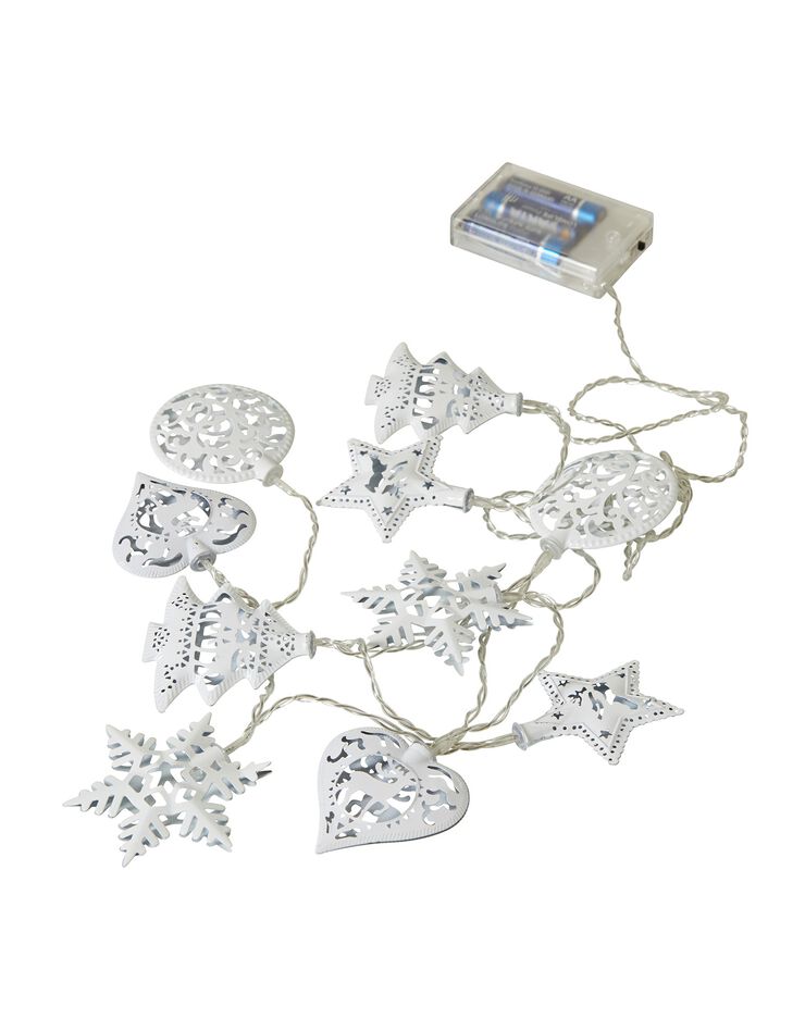 Guirlande lumineuse motifs Noël (gris) Guirlande lumineuse motifs Noël (gris)