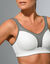 Soutien-gorge spécial sport - sans armatures (blanc / gris)