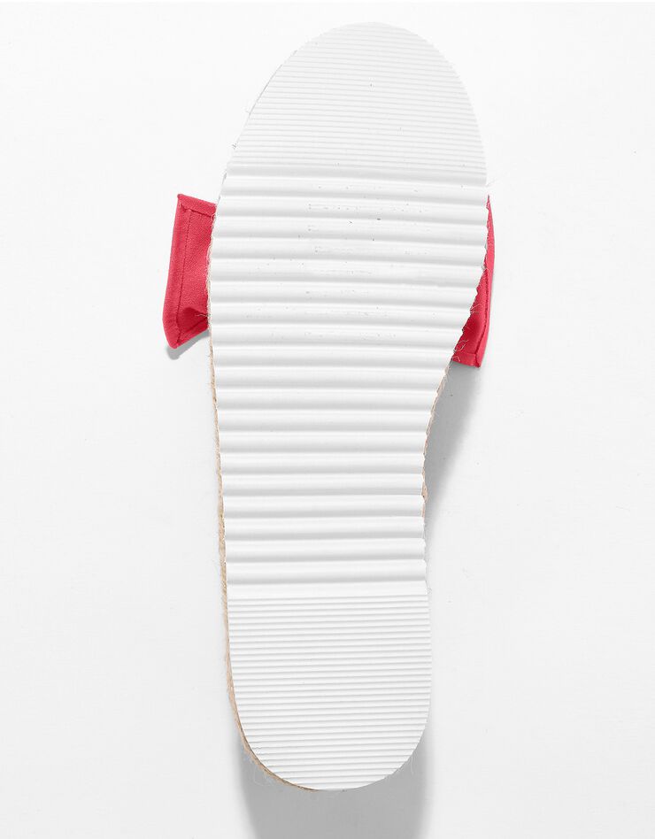 Mocassins espadrilles noeud à semelle corde crantée (corail) Mocassins espadrilles noeud à semelle corde crantée (corail)