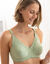 Soutien-gorge coton embo&icirc;tant sans armatures - lot de 2 (rose + vert)