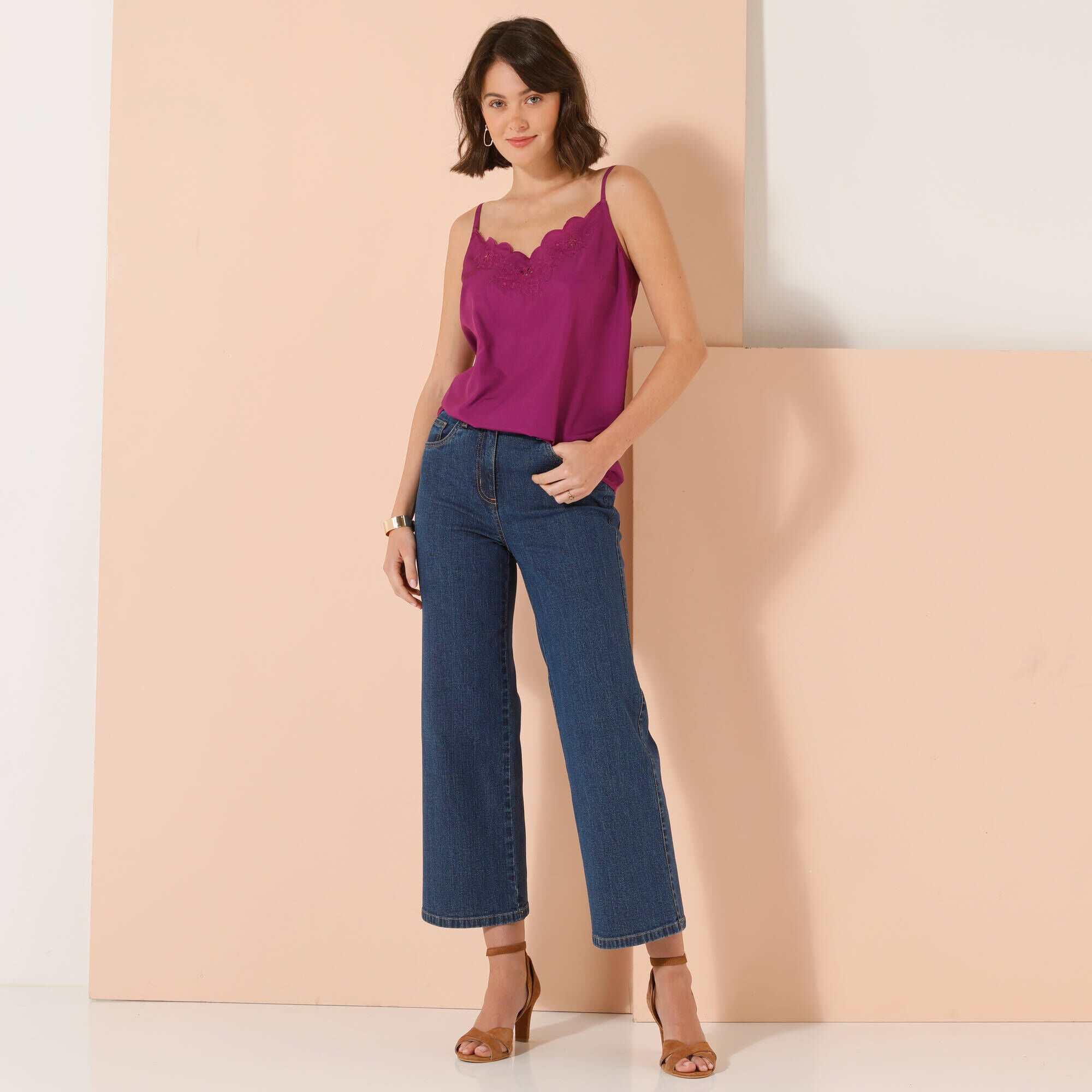 Caraco (haut) Femme - Taille 38 - Imprimé Léopard - Occasion Très Bon état