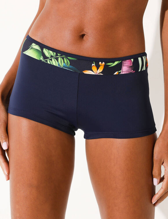 Boxer de bain imprimé Banna (marine / multicolore)