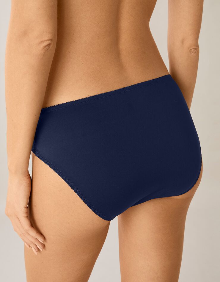 Culotte tulle brodé et microfibre Erode (bleu) Culotte tulle brodé et microfibre Erode (bleu)