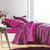 Linge de lit Héritage flanelle à motifs volutes (fuchsia / prune)