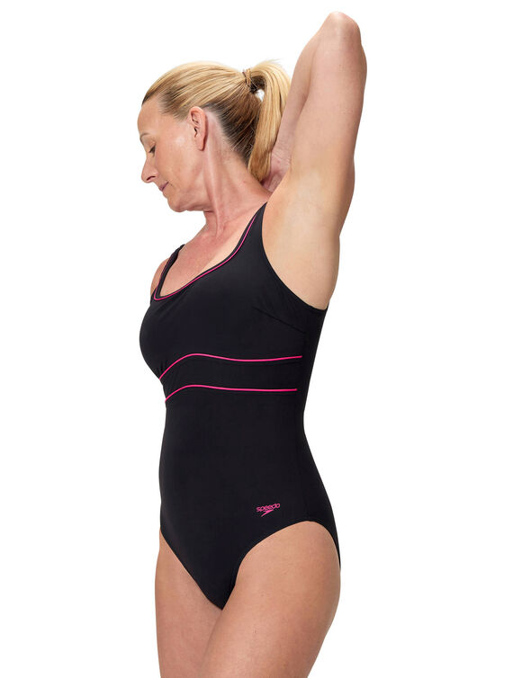 Maillot de bain 1 pi&egrave;ce Contour Eclipse Speedo&reg; (noir / rose)
