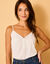 Caraco uni, polyester recyclé(**) (blanc)