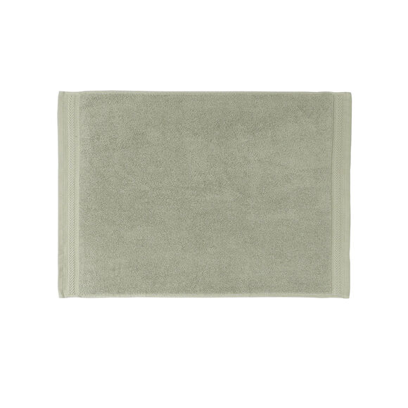Tapis de bain &eacute;ponge liteau chevron (tilleul)