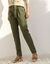 Pantalon cargo coupe chino, taille haute (bronze)