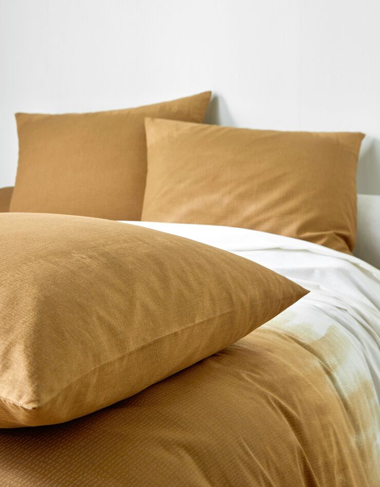 Linge de lit Abysse en coton (sable)