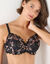 Soutien-gorge forme emboîtante dentelle bicolore Arum Cabaret - avec armatures (noir)