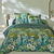 Linge de lit Gaia imprimé tropical - en coton (vert)