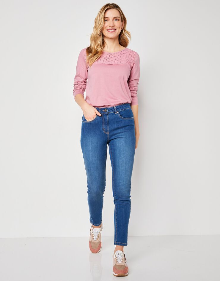 Jean stretch coupe 7/8ème fuselée (stone) Jean stretch coupe 7/8ème fuselée (stone)