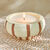 Bougie parfum&eacute;e bicolore (blanc/orange)