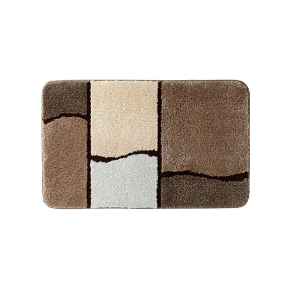 Tapis de bain Patchwork (beige)
