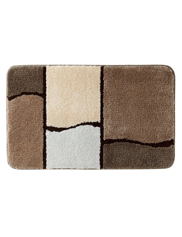 Tapis de bain Patchwork (beige)