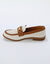Mocassins bi-mati&egrave;re (beige)