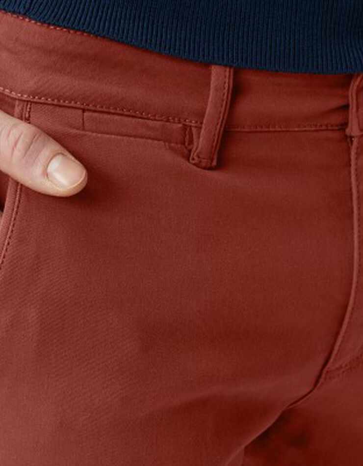 Pantalon chino toile gabardine (brique) Pantalon chino toile gabardine (brique)