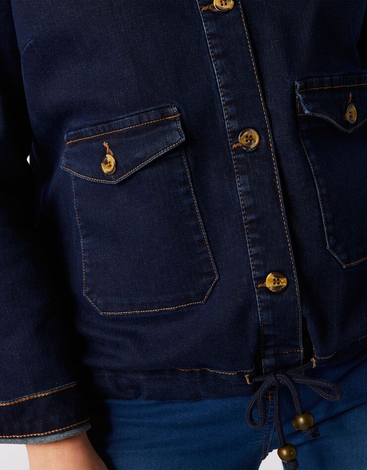 Veste boutonnée en denim stone (stone) Veste boutonnée en denim stone (stone)